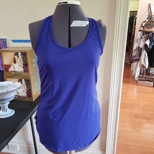 Faetics Blue Tank with mesh cutout